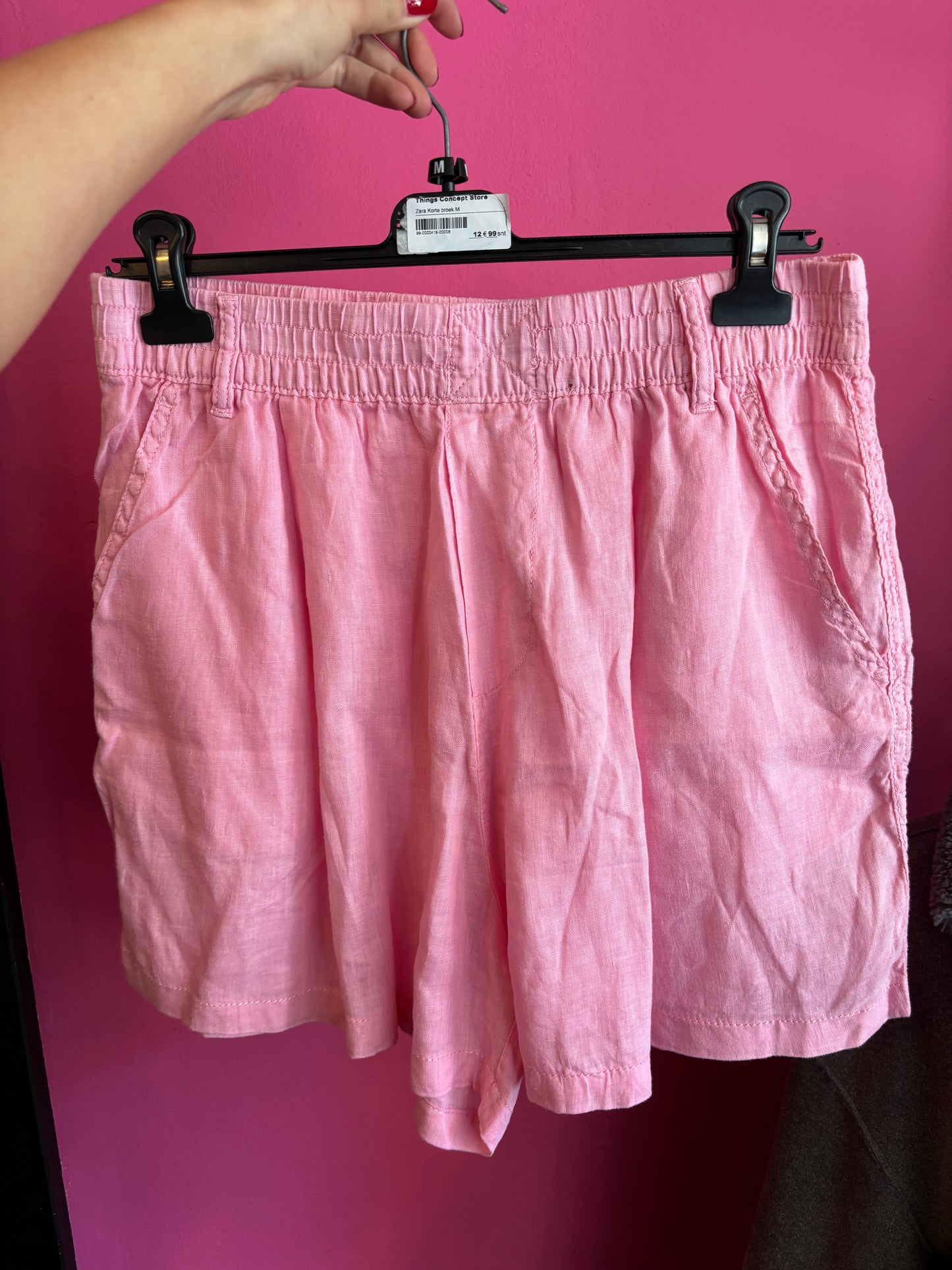 418-8 Zara linnen broek maat M