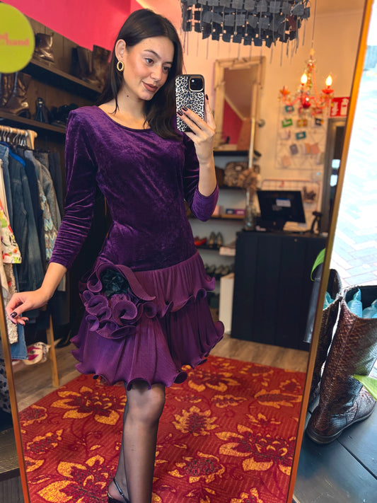 479-1 Radar jurk paars maat 36