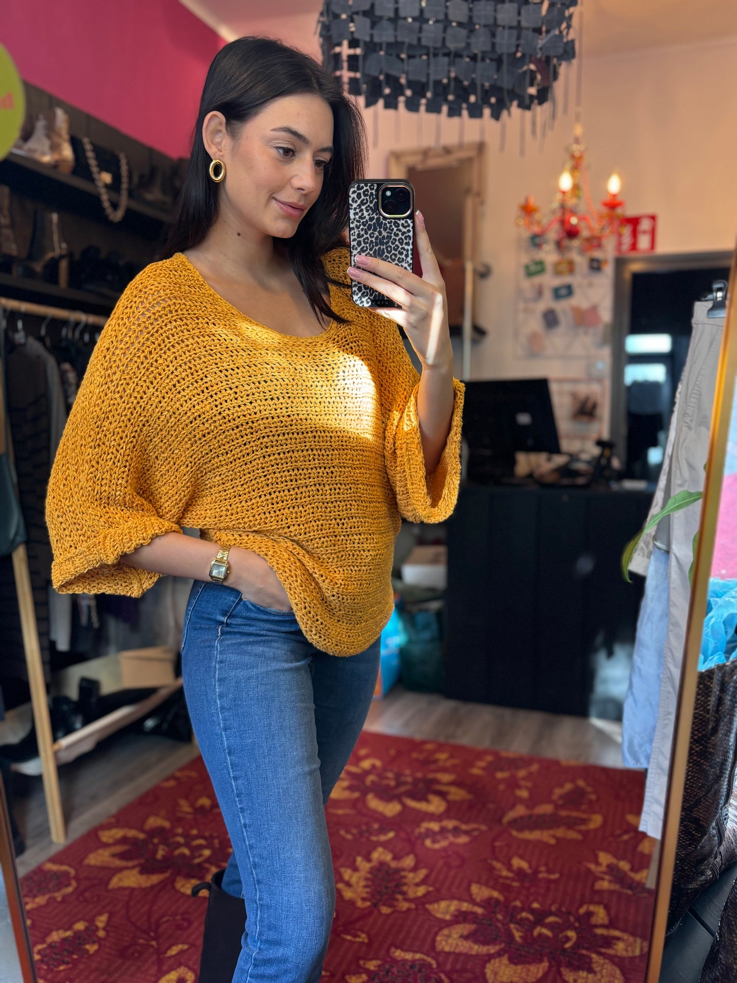 297-31 Minimum trui gehaakt maat t/m M