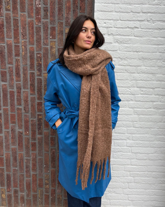 sjaal taupe