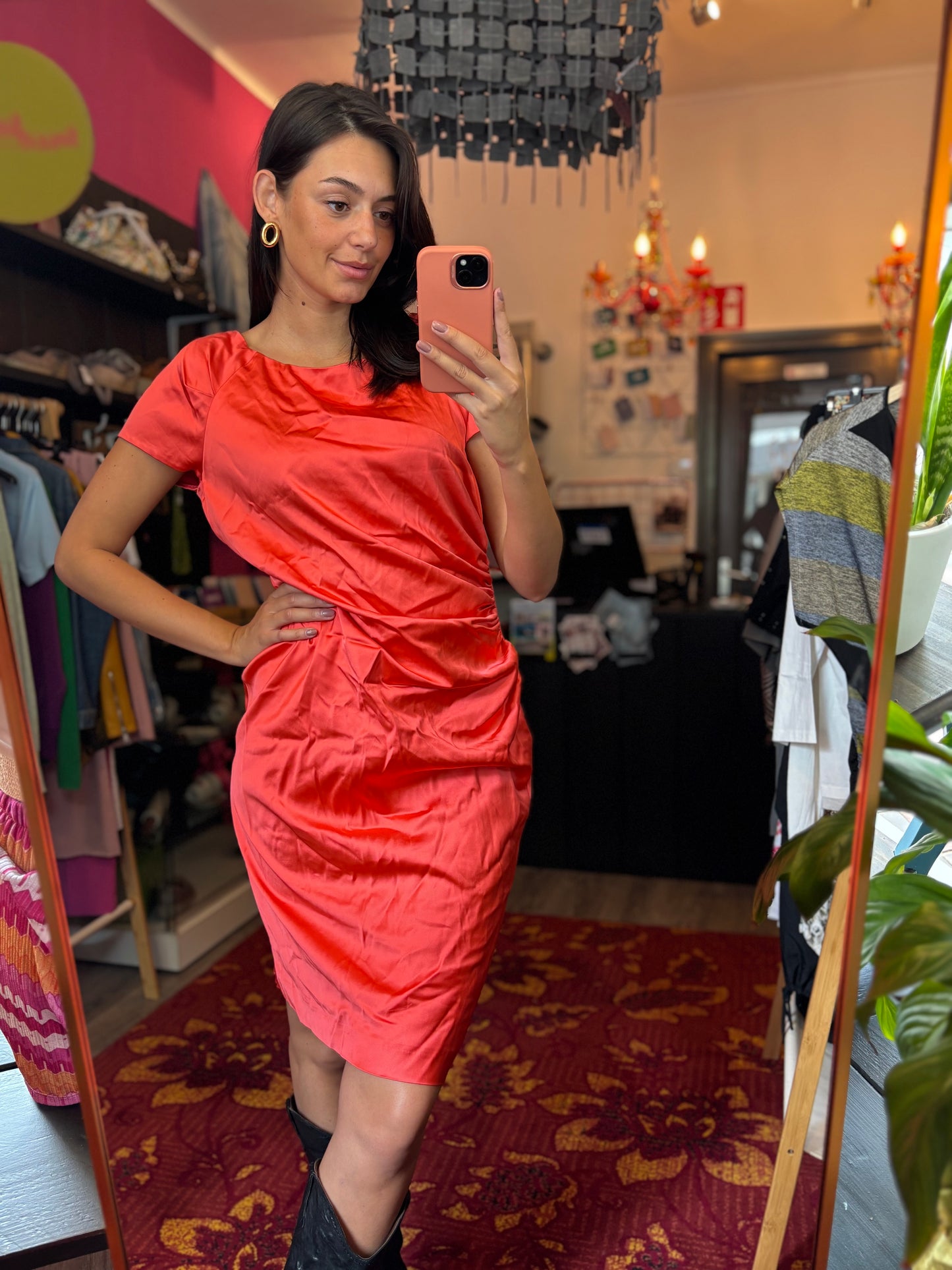31-83 Marccain dress coral size 42