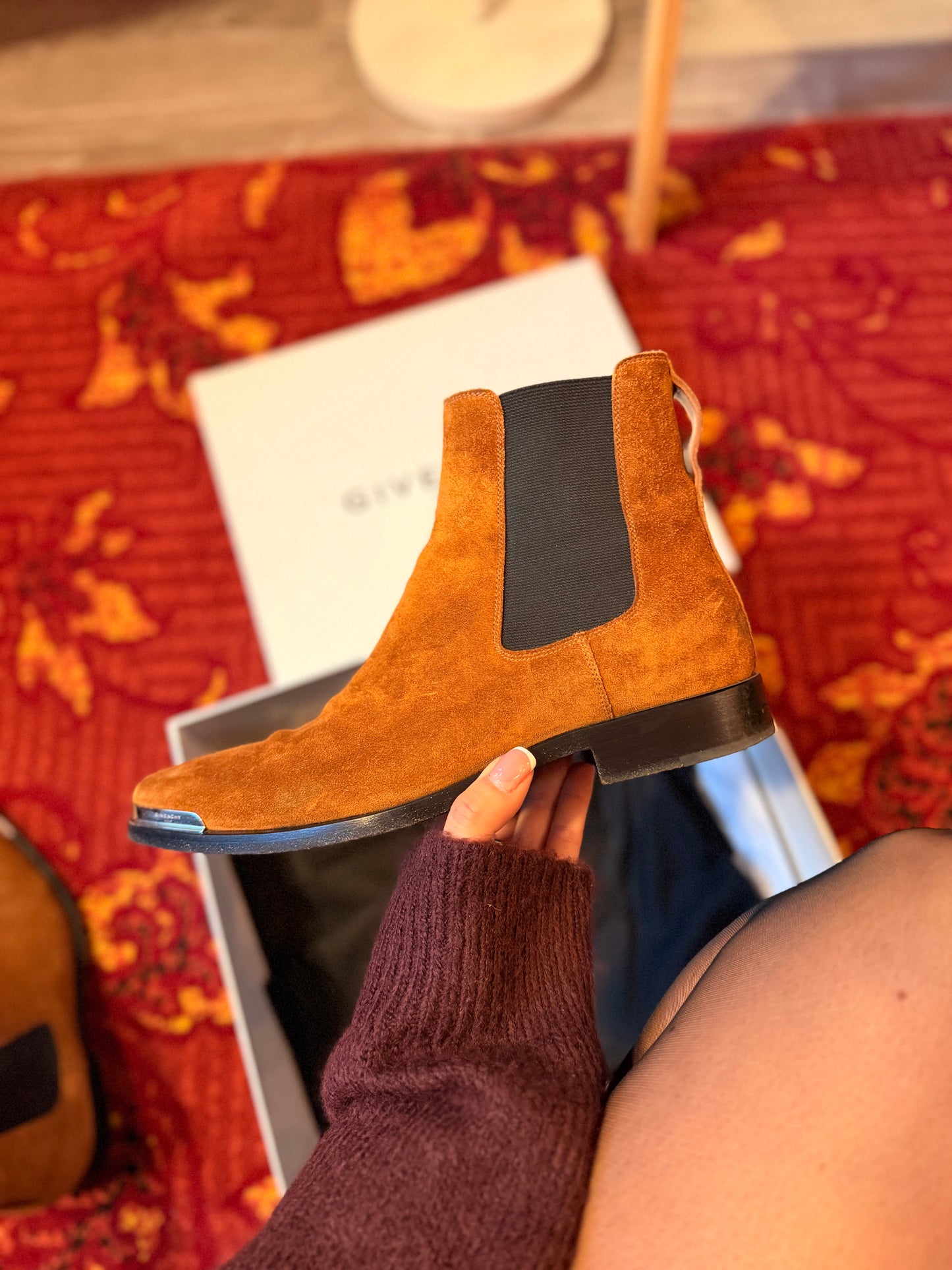 431-33 Givenchy botte dallas chelsea light brown maat 39