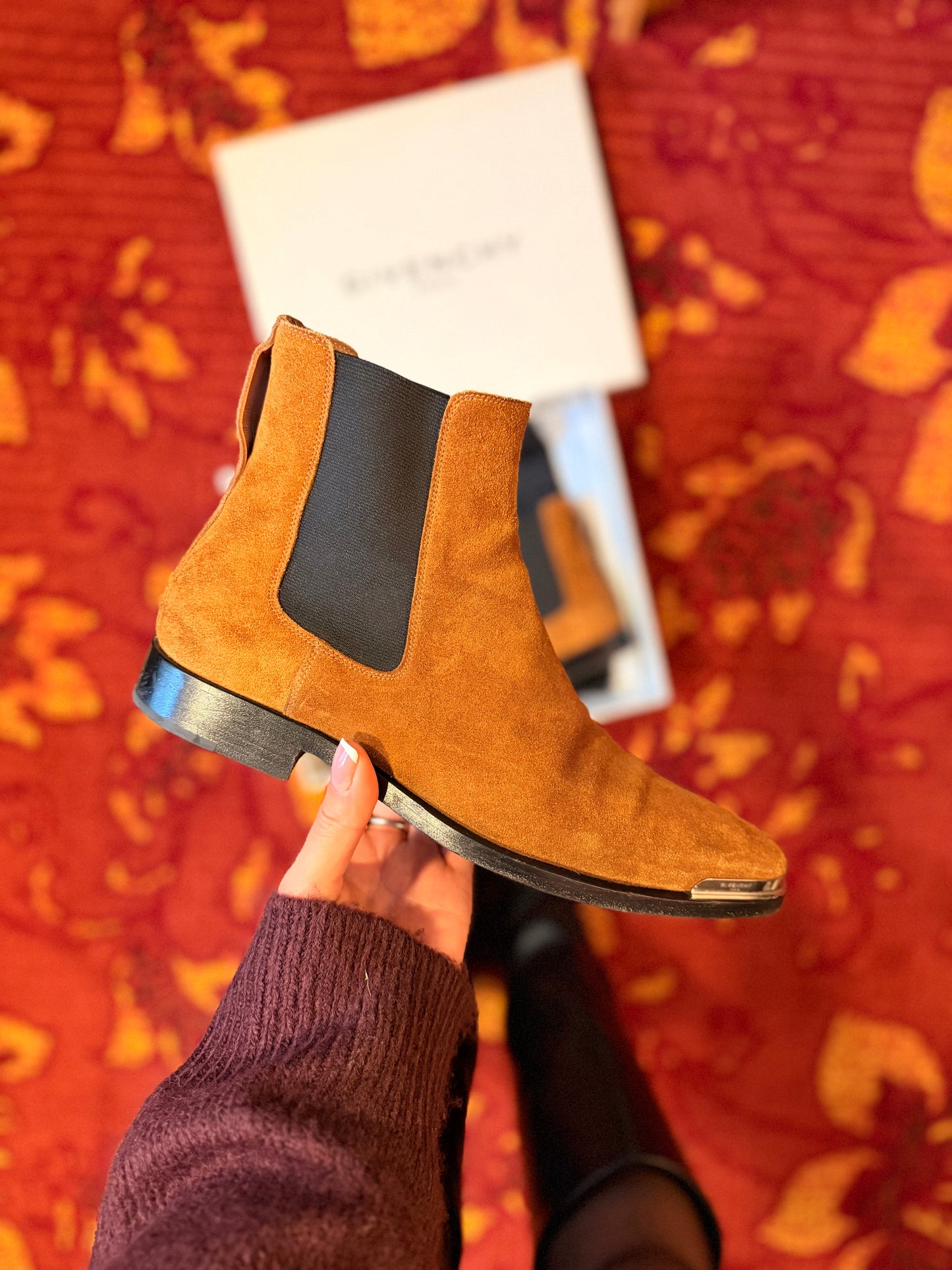 431-33 Givenchy botte dallas chelsea light brown maat 39