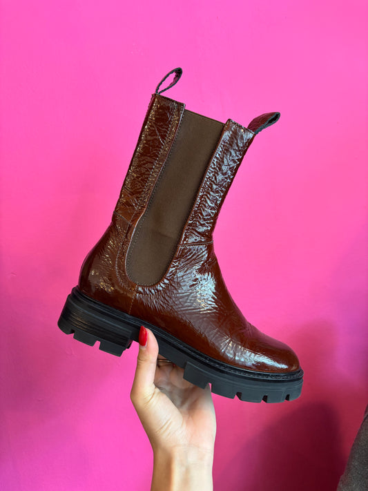 297-26 Mjus Chelsea boots burgundy maat 38
