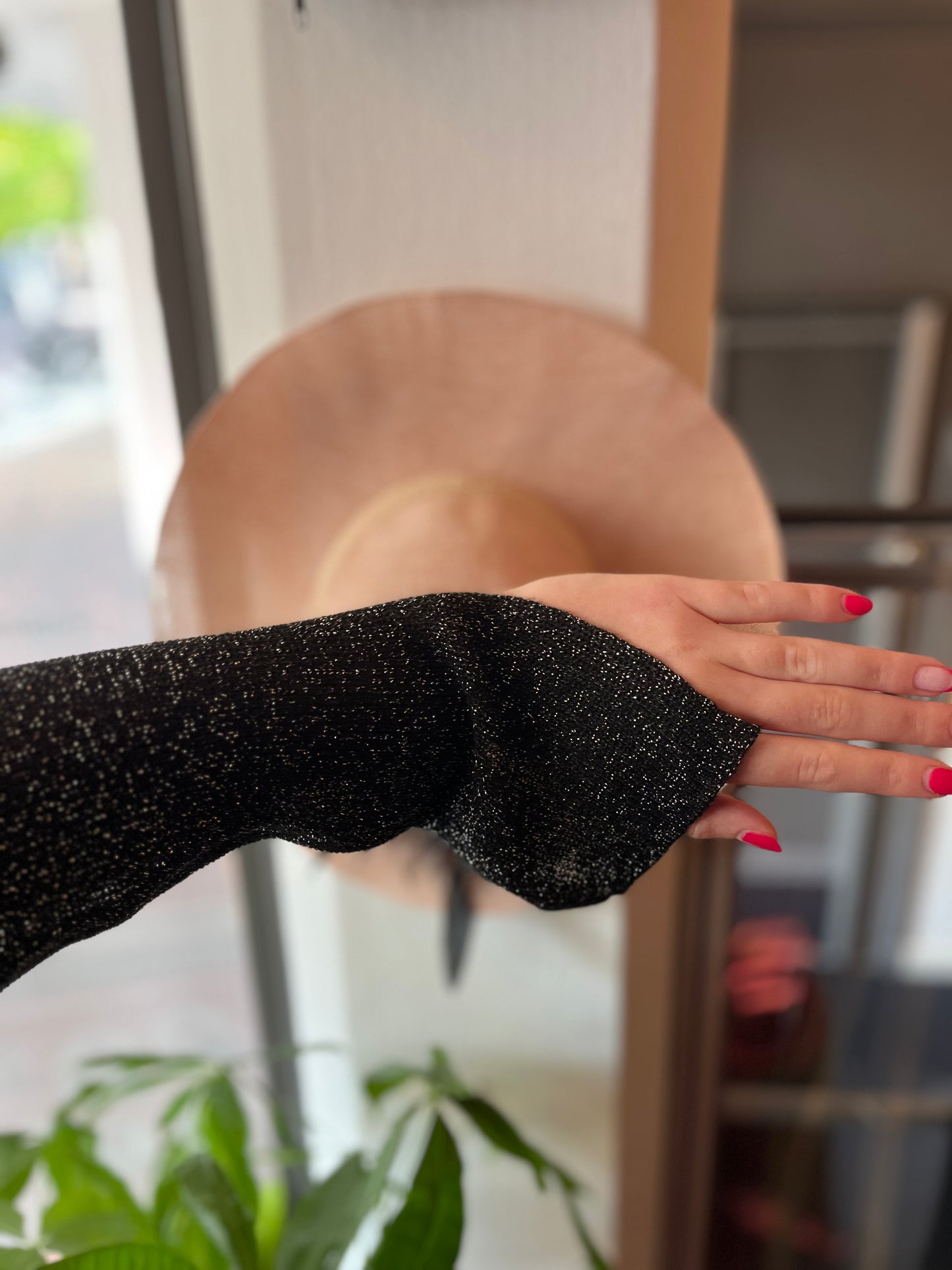 411-127 Drykorn emery glitter top XL