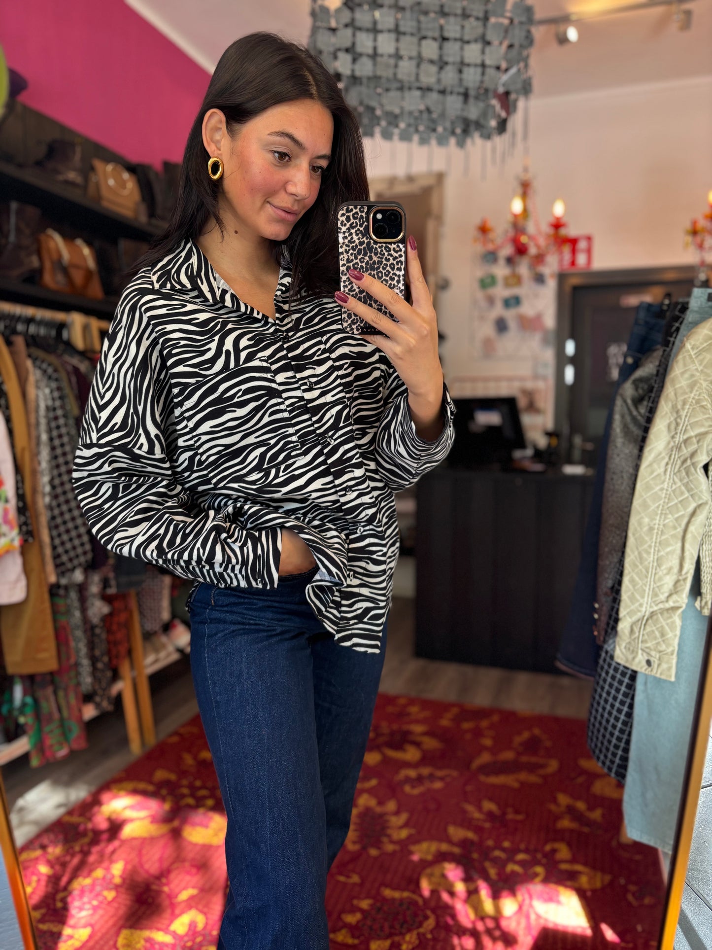 472-12 My Jewelery blouse size L