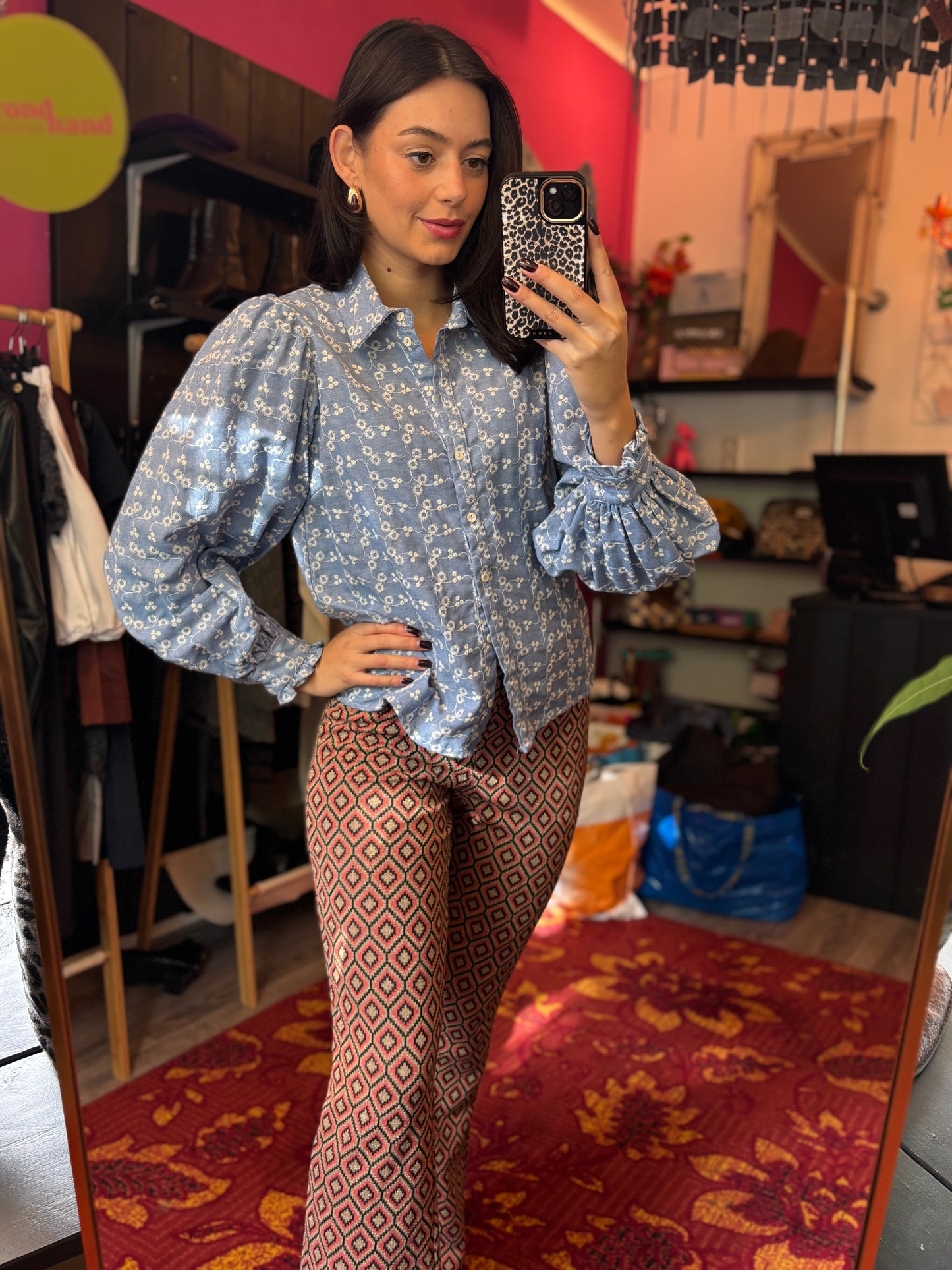 69-26 My jewellery flared broek maat L