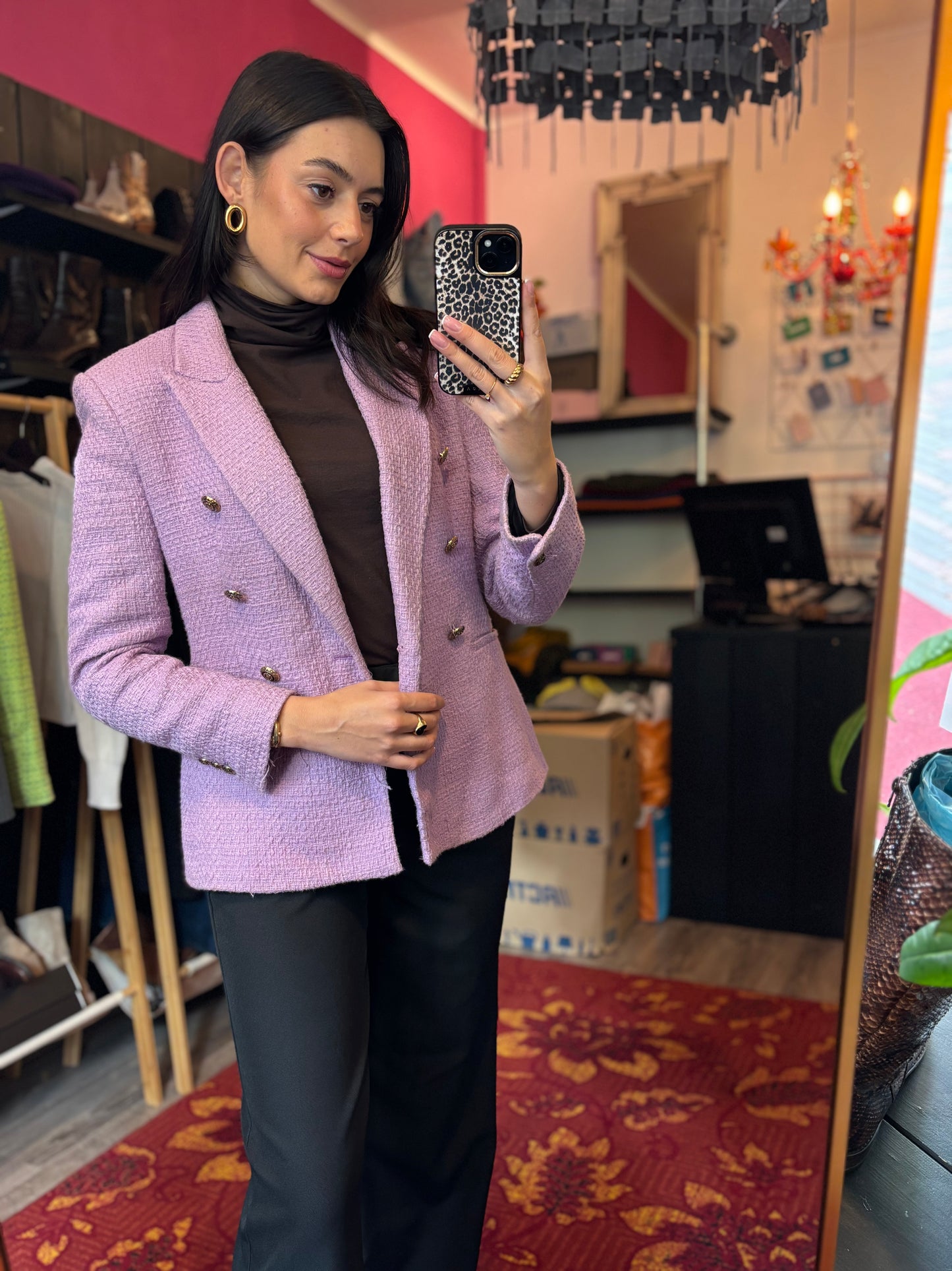 431-31 Zara tweed jasje maat S