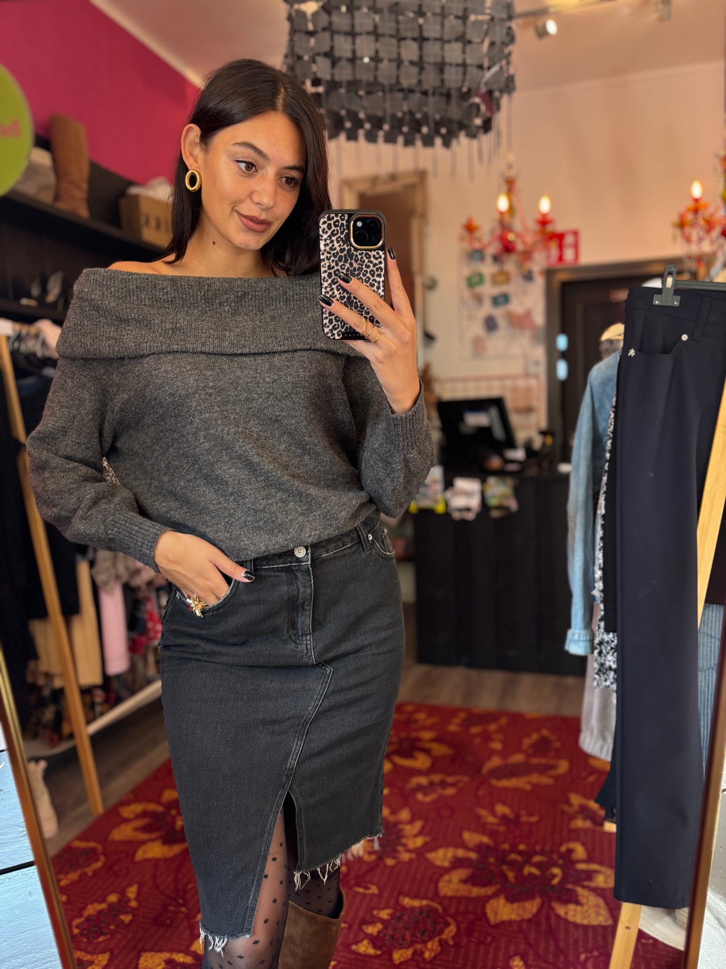 118-14 H&M spijkerrok maat 38