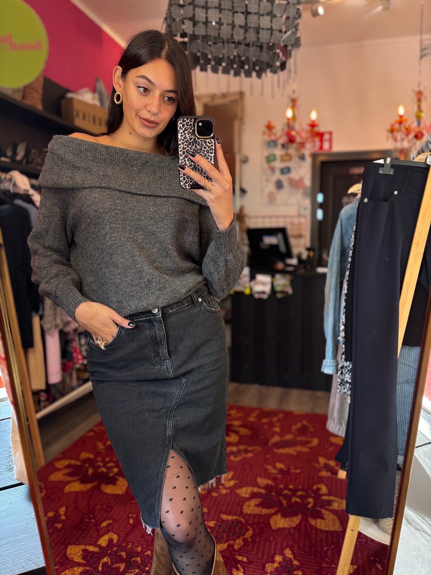 118-14 H&M spijkerrok maat 38