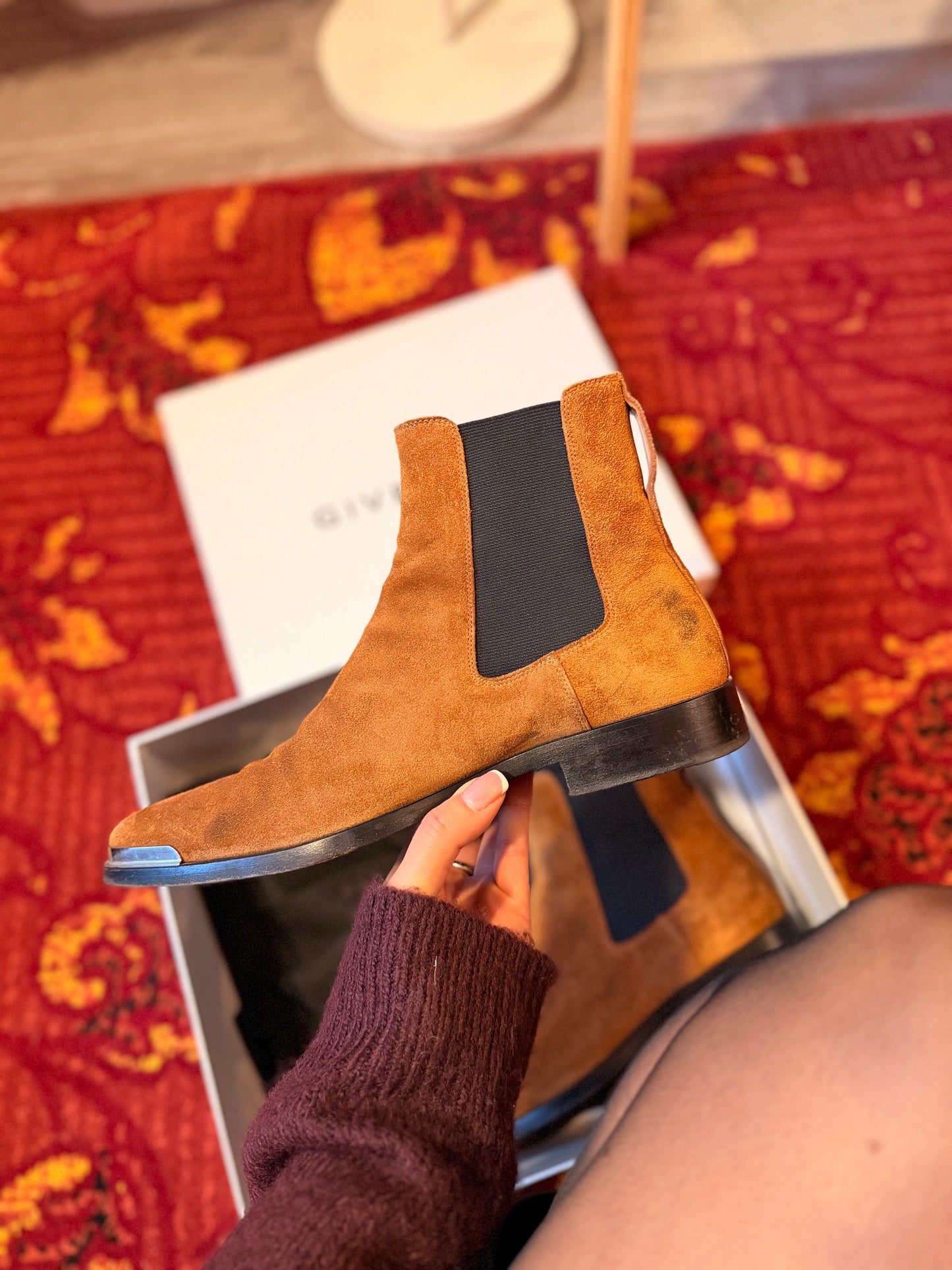 431-33 Givenchy botte dallas chelsea light brown maat 39