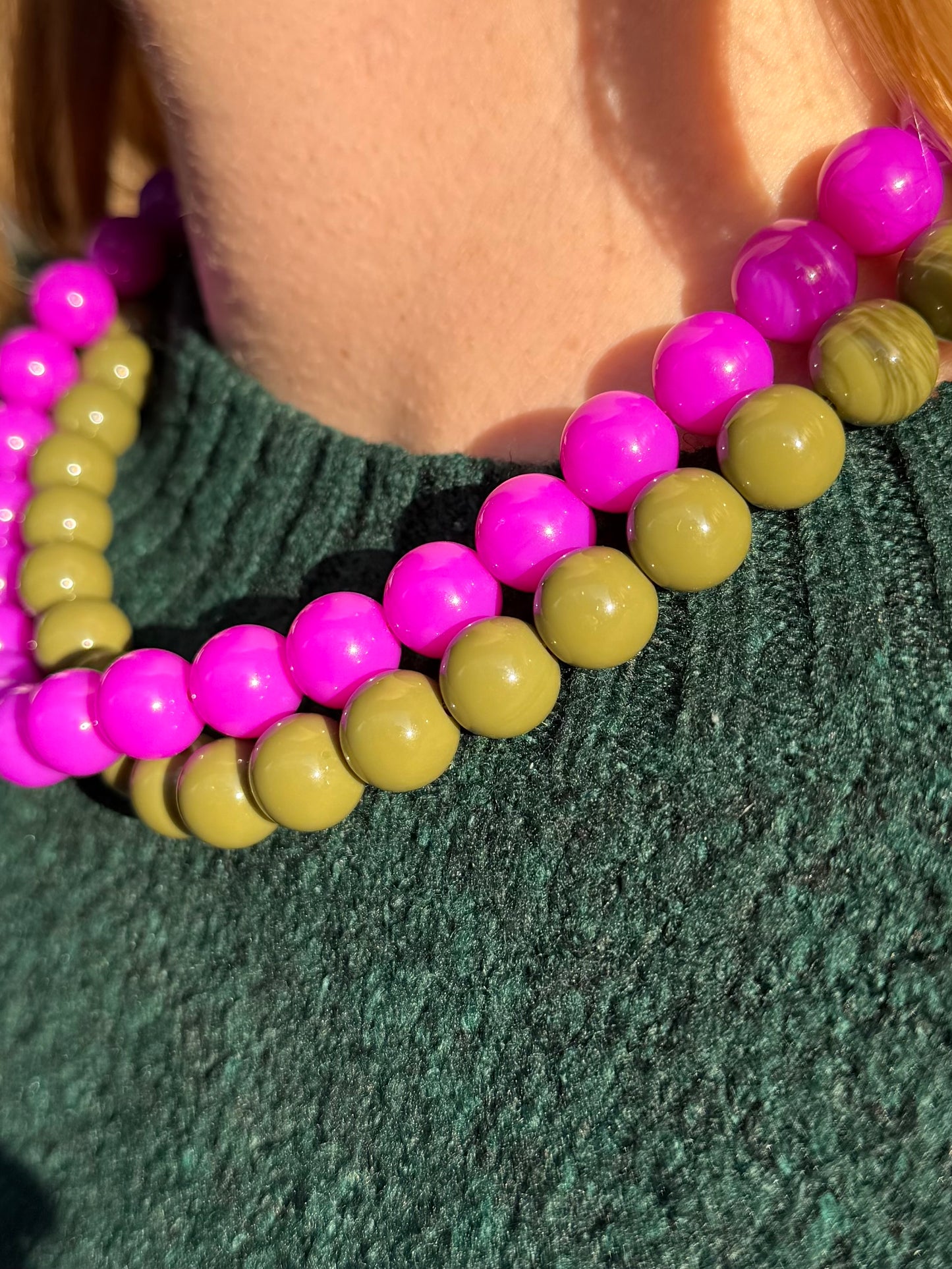 kralen ketting groen