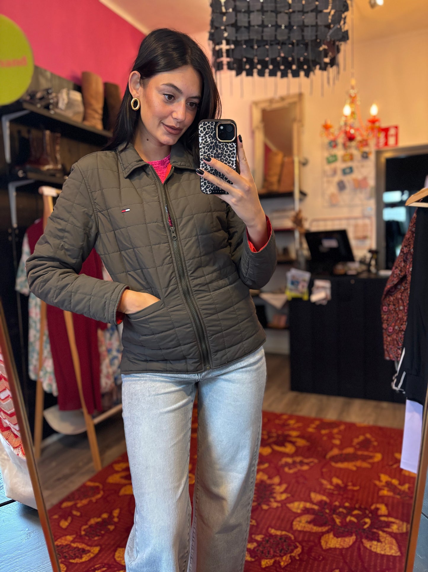 411- Tommy Hilfiger jas gewatteerd maat M