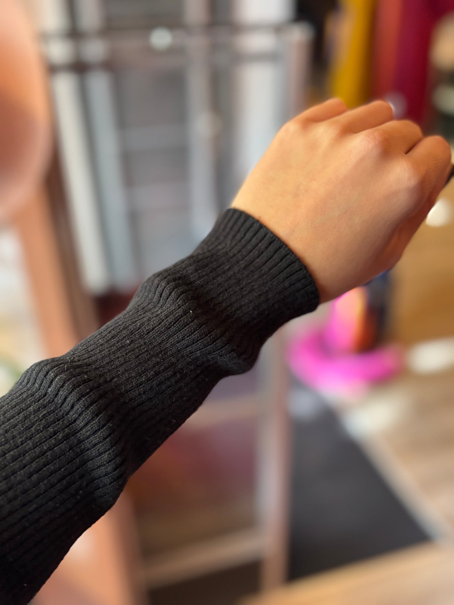 259-60 Zwarte jurk maat M