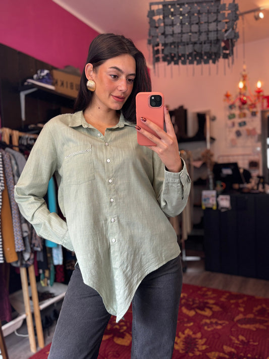418-18 Cotton club blouse maat L