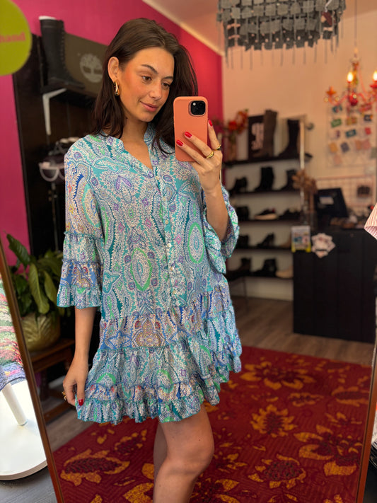291-94 Jurk print maat S